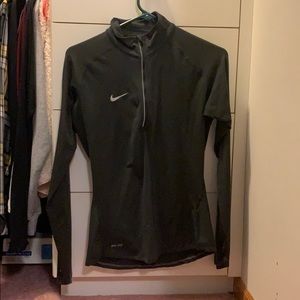 Nike gray half zip
